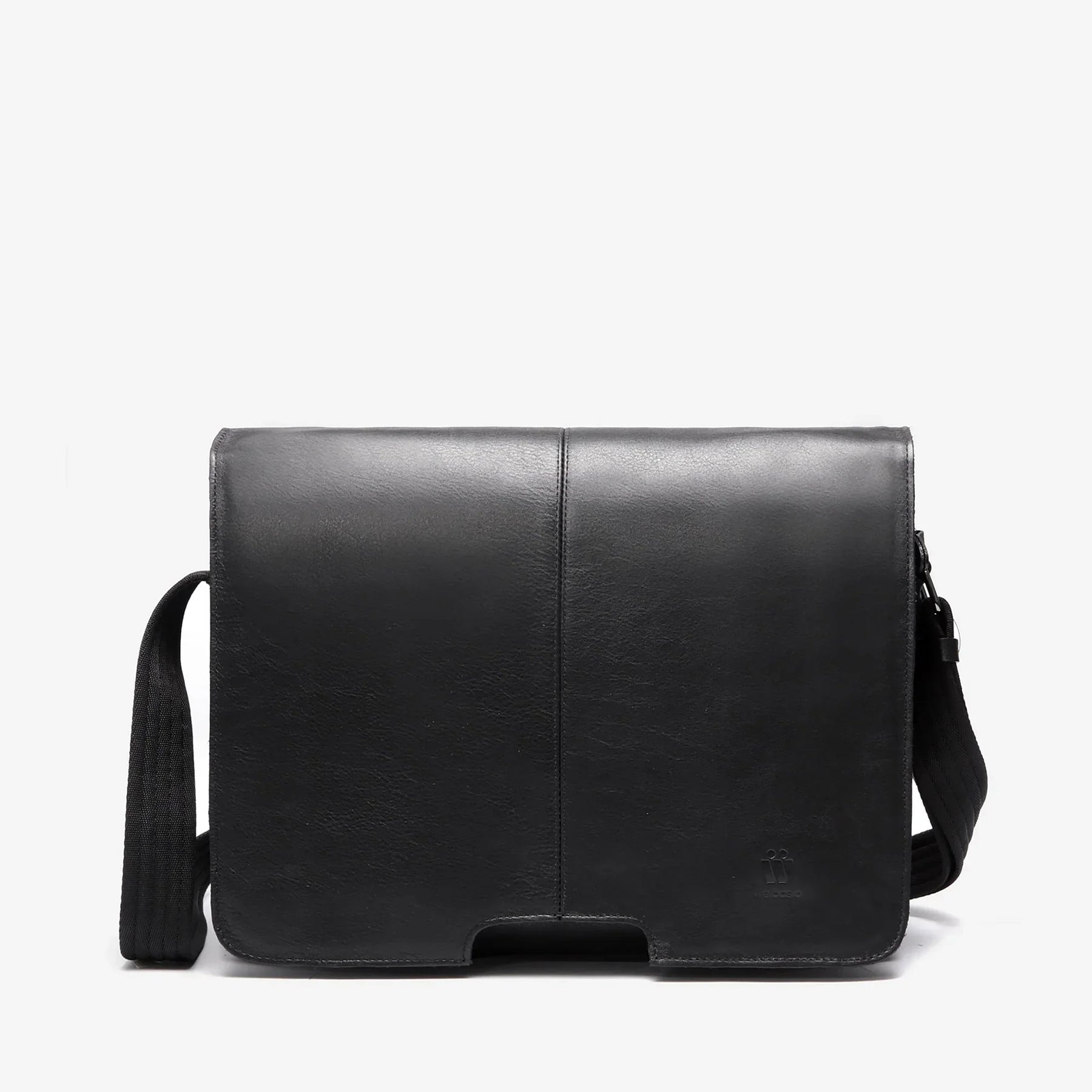 Pasta Masculina em couro Preto - Longfield