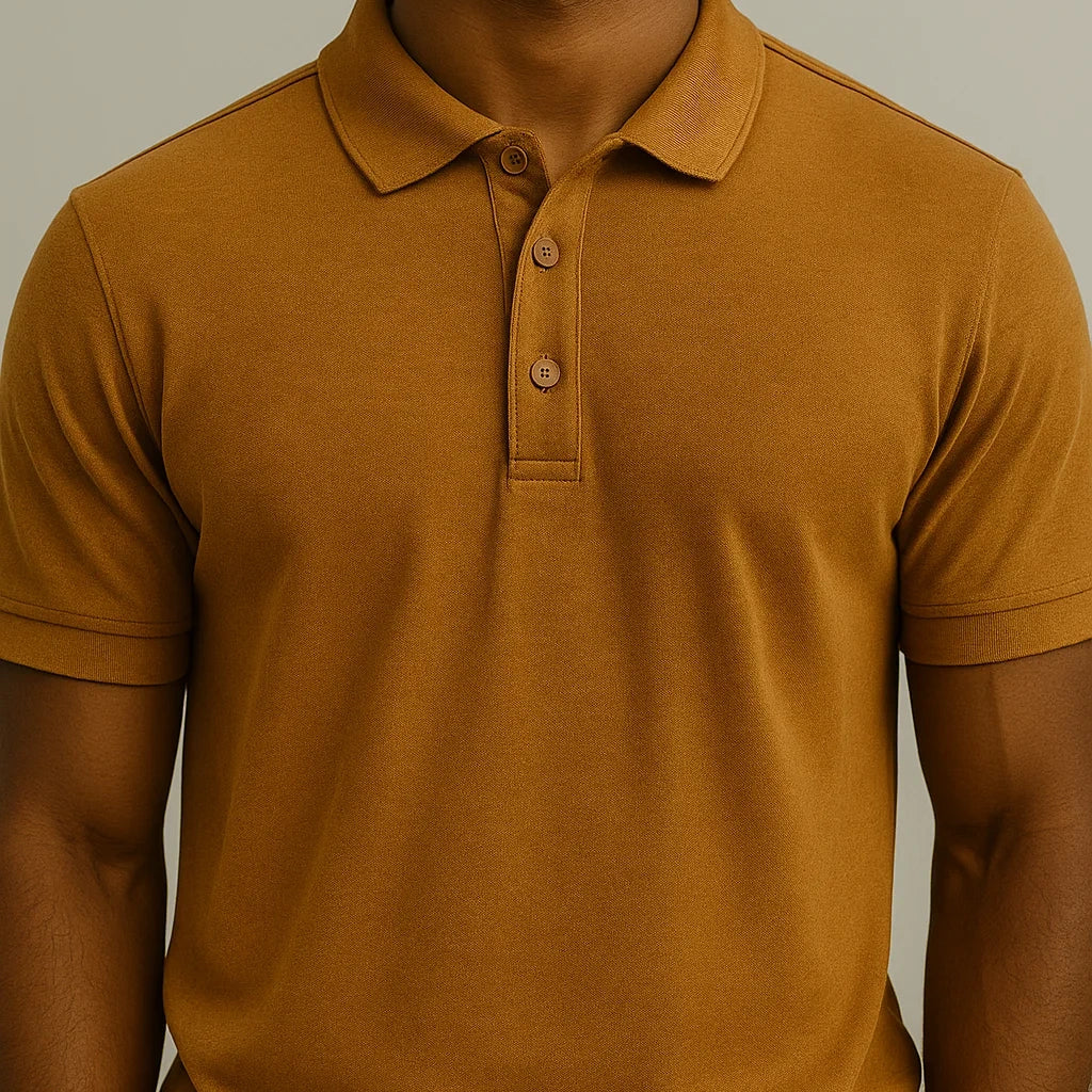 [Leva 5, Paga Só 3!] Camisa Polo Masculina Polirax em Seda Gelo, Poliéster e Spandex + 3 Bermudas e 1 Relógio GRÁTIS