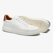 Tênis Slipon em Couro Branco - Nathan