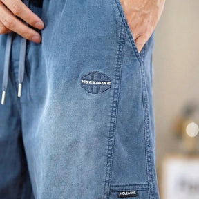 [Leve 4, Pague Só 2!] Bermuda Spartan Masculina em Sarja de Algodão, Poliéster e Elastano de Alta Resistência com Secagem Rápida e Cós Ajustável + BRINDES