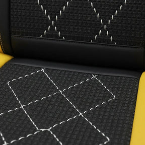 Capa Completa Dominus Automotiva Térmica em Couro Legítimo, Seda Gelada e Malha Extra Forte com Espuma de Memória + Tapete e Capa de Volante GRÁTIS