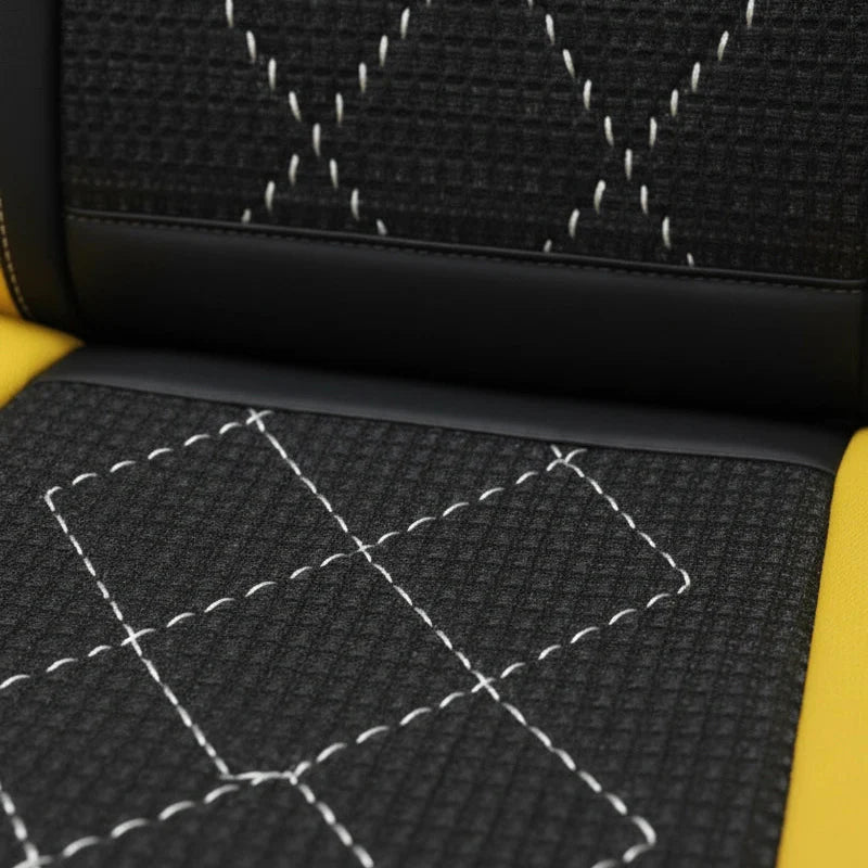 Capa Completa Dominus Automotiva Térmica em Couro Legítimo, Seda Gelada e Malha Extra Forte com Espuma de Memória + Tapete e Capa de Volante GRÁTIS