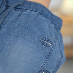 [Leve 4, Pague Só 2!] Bermuda Spartan Masculina em Sarja de Algodão, Poliéster e Elastano de Alta Resistência com Secagem Rápida e Cós Ajustável + BRINDES