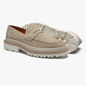 Loafer Tratorado Camurça Cinza - Arnold