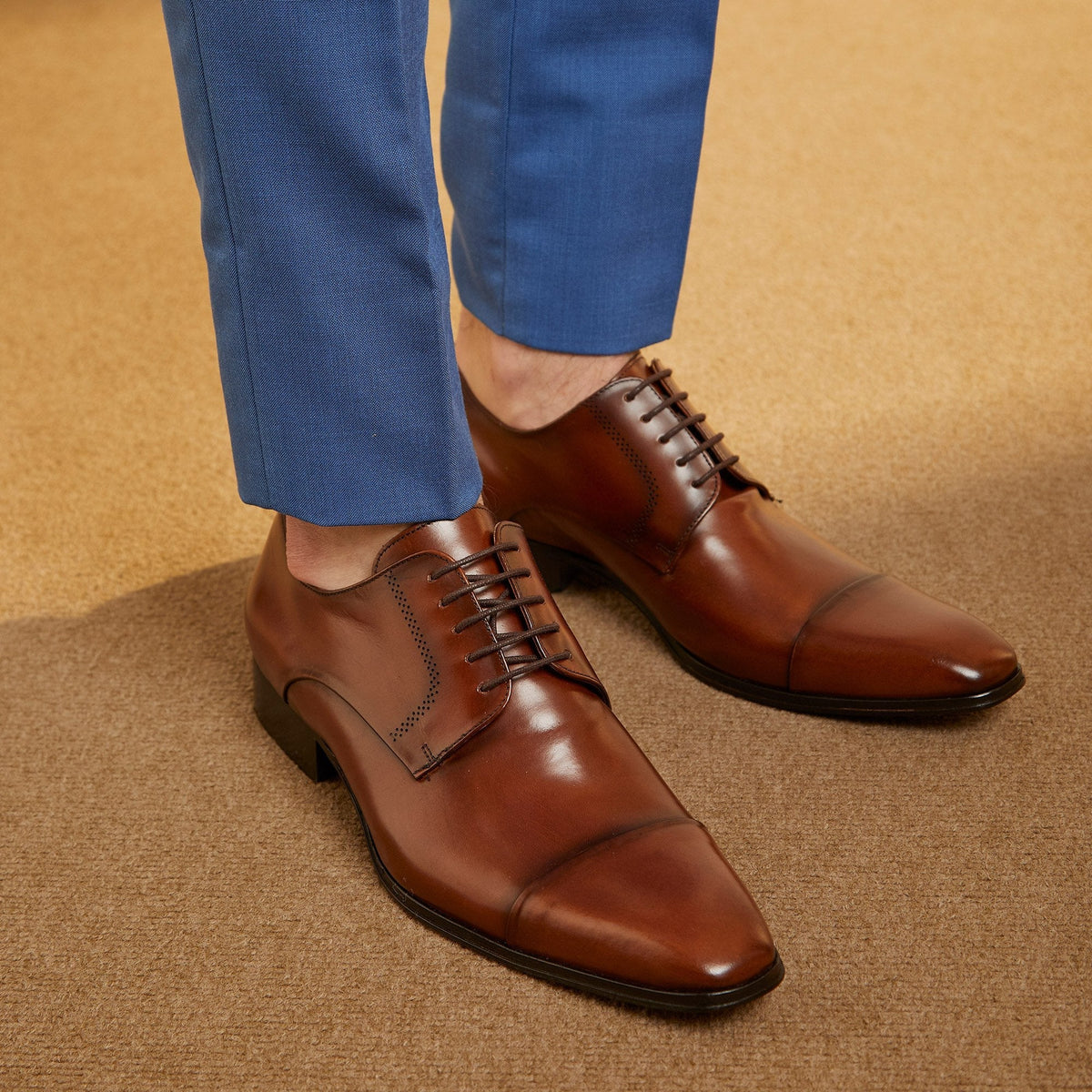 Sapato Derby Masculino Marrom - Flen