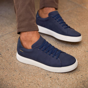 Tênis Slipon em Couro Marinho - Nathan